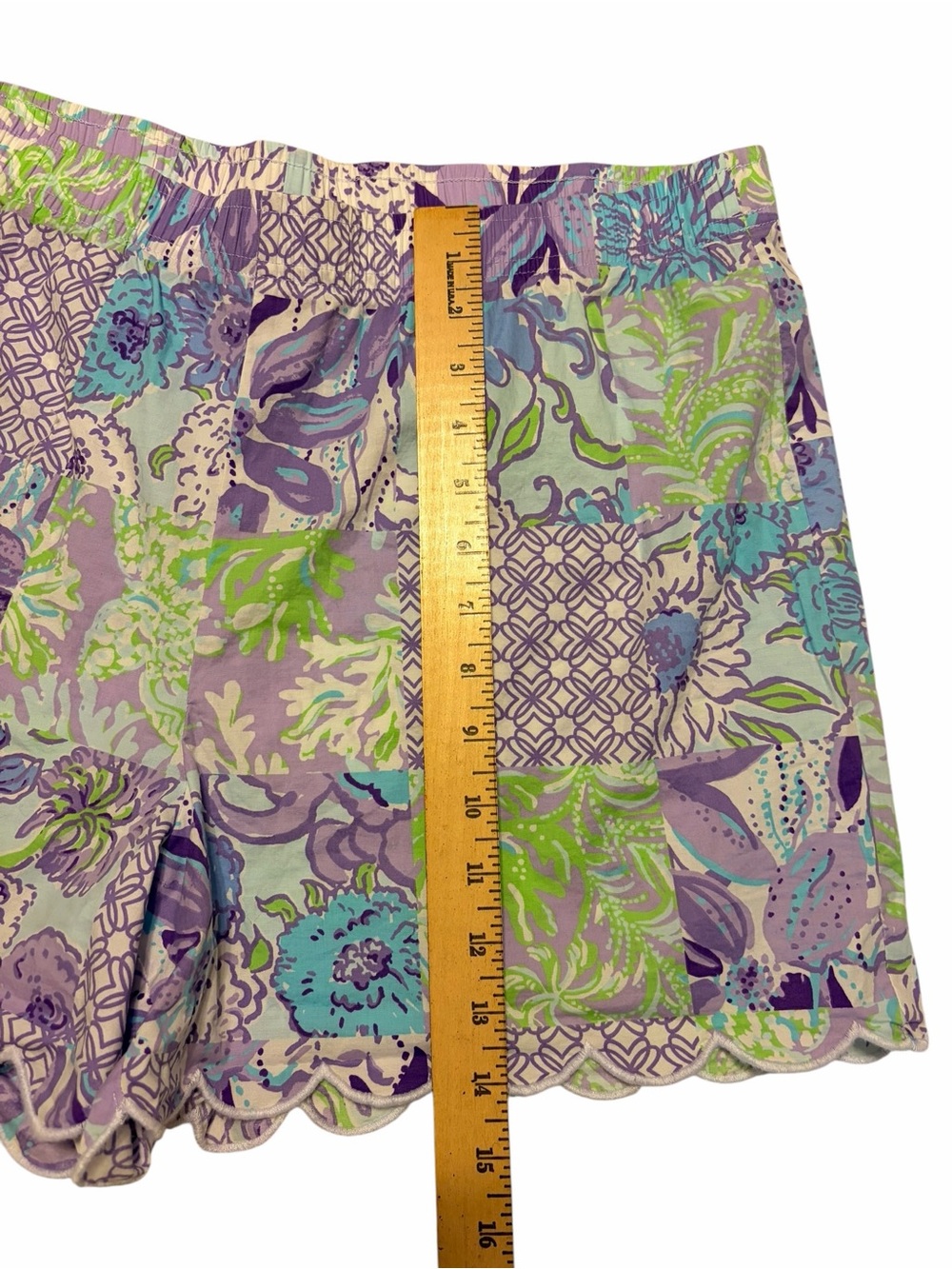 Lilly Pulitzer Biscayne Pajama Shirt and Short Set Women’s Size L Cotton Cozy - Picture 12 of 16